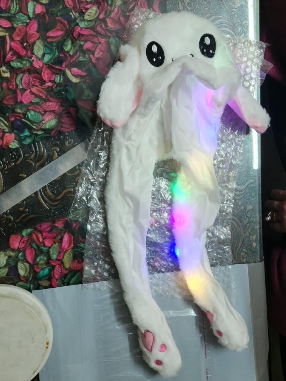 Cute Bunny Plush Ear Pop Hat