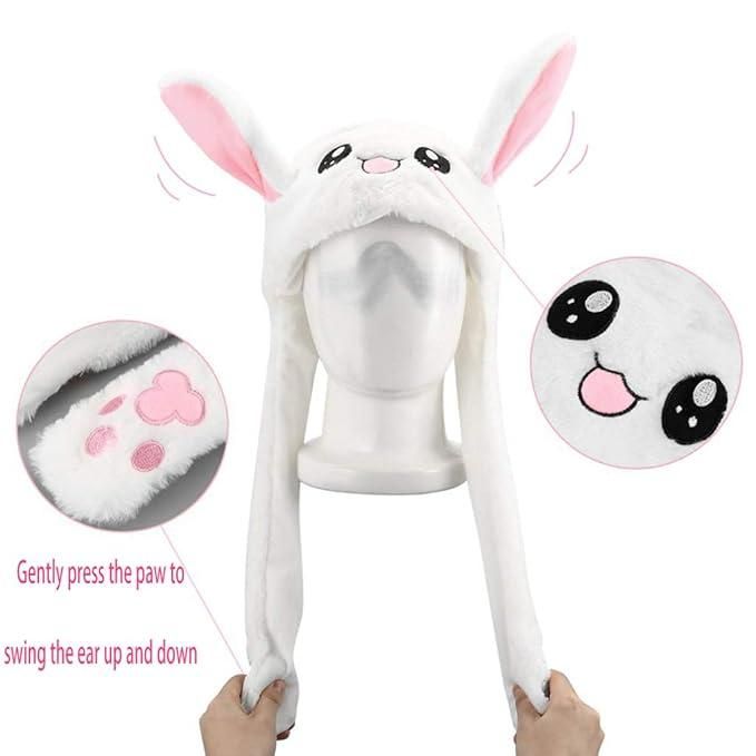 Cute Bunny Plush Ear Pop Hat