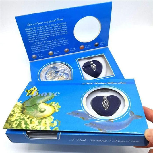 Ocean Love Real Pearl Necklace Set – Freshwater Oyster Shell Gift