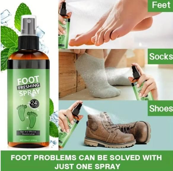 Instant Foot Freshening Spray – Odor Control (Pack of 2)