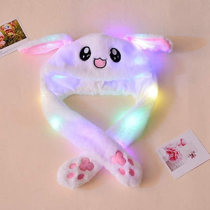 Cute Bunny Plush Ear Pop Hat