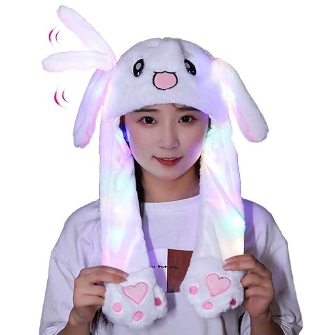 Cute Bunny Plush Ear Pop Hat