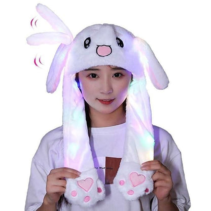 Cute Bunny Plush Ear Pop Hat