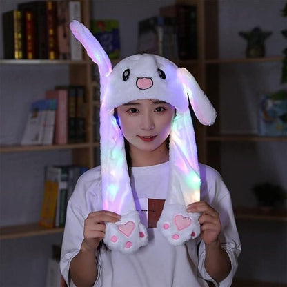 Cute Bunny Plush Ear Pop Hat
