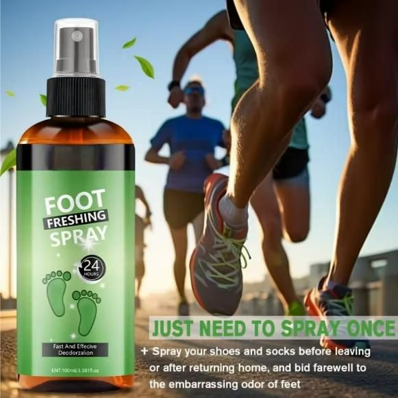 Instant Foot Freshening Spray – Odor Control (Pack of 2)